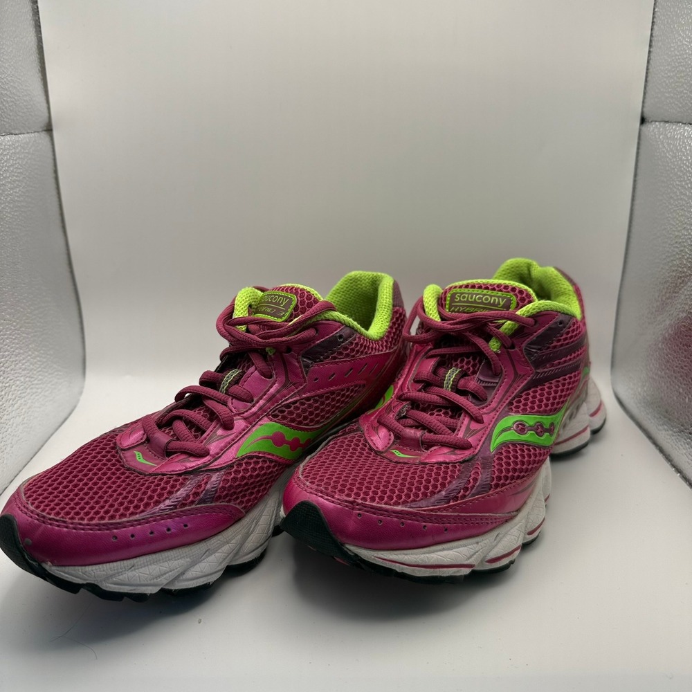 Saucony Cohesion 8 LTT Women's Running Shoes  8.5 Pink‎ Citron Magenta S15154-2
